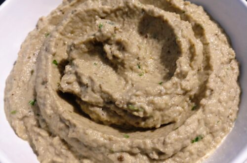 Hummus in babaganoush - crema di ceci e melanzane